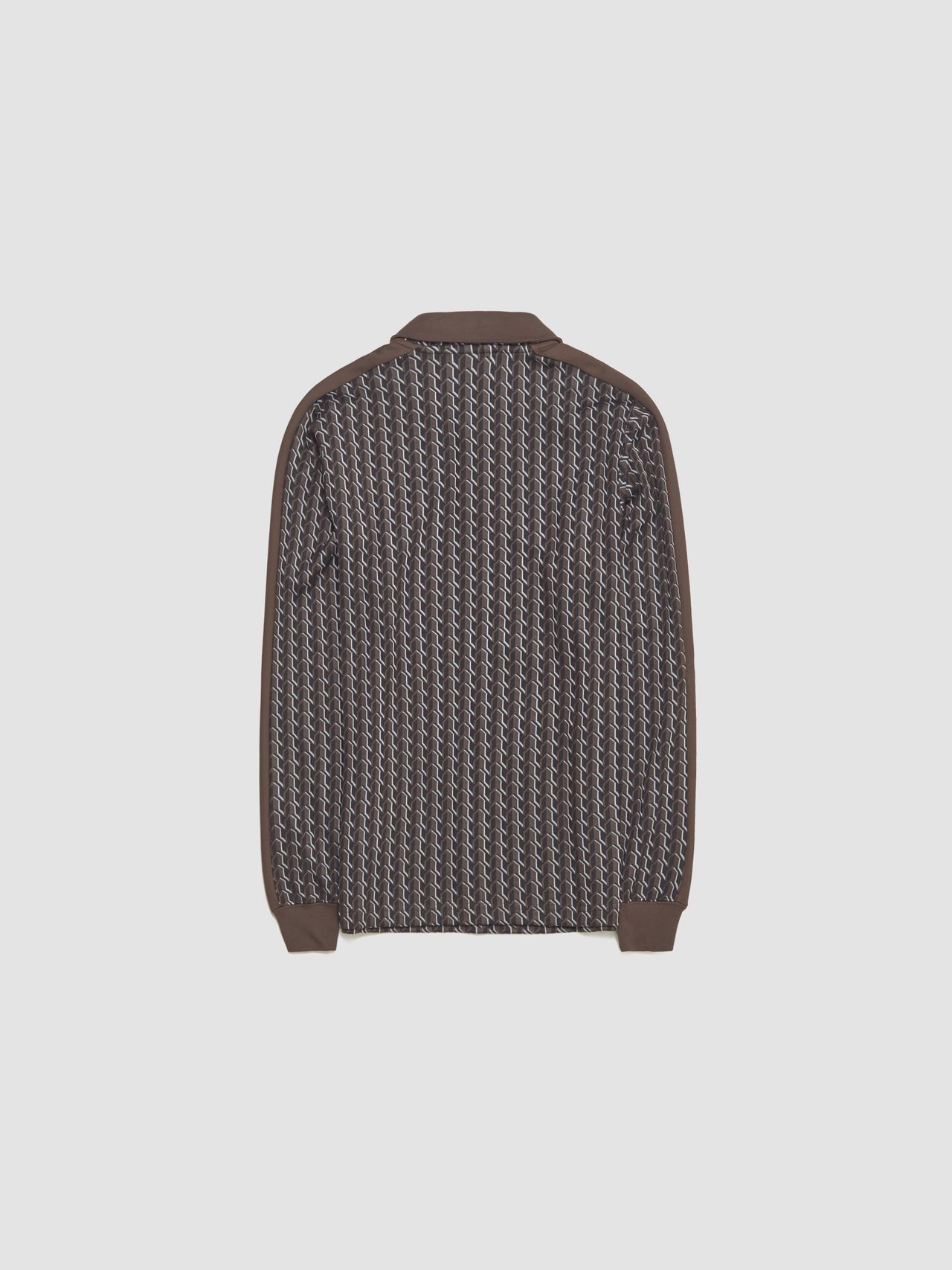 x JJJJound T7 Long Sleeve Polo Top in Chocolate