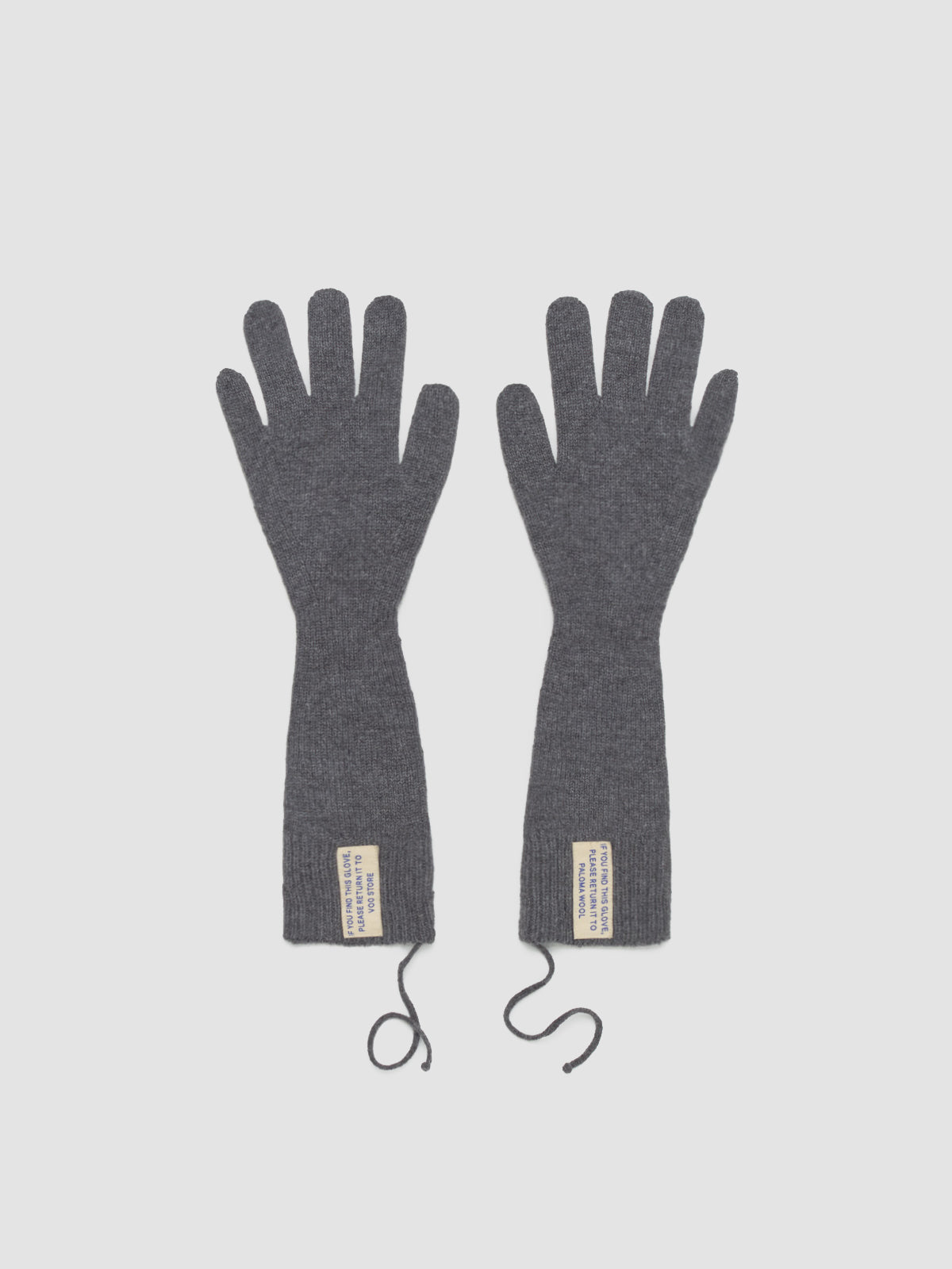 x VOO If You Find Please Return Gloves in Grey