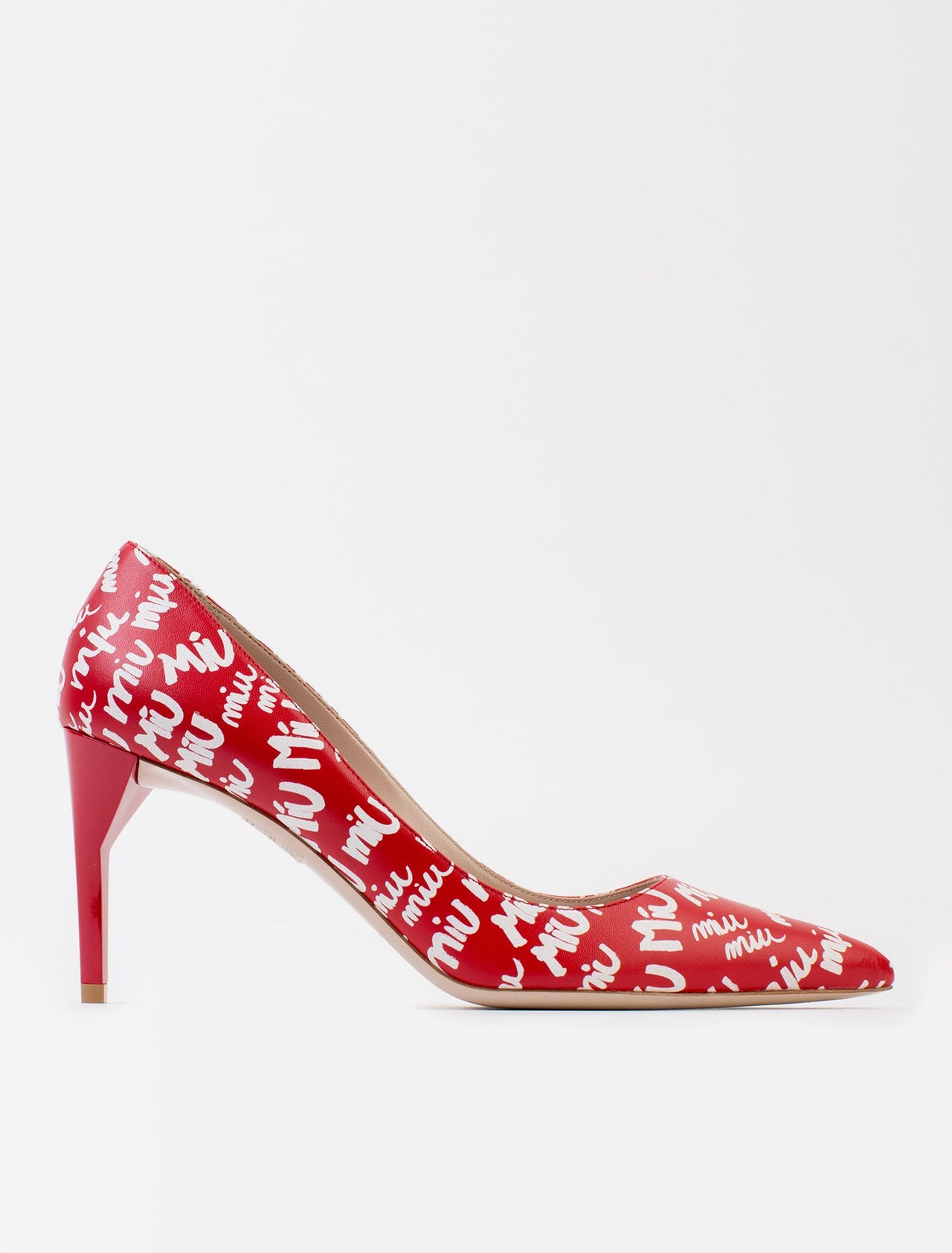 Leather Logo Pump