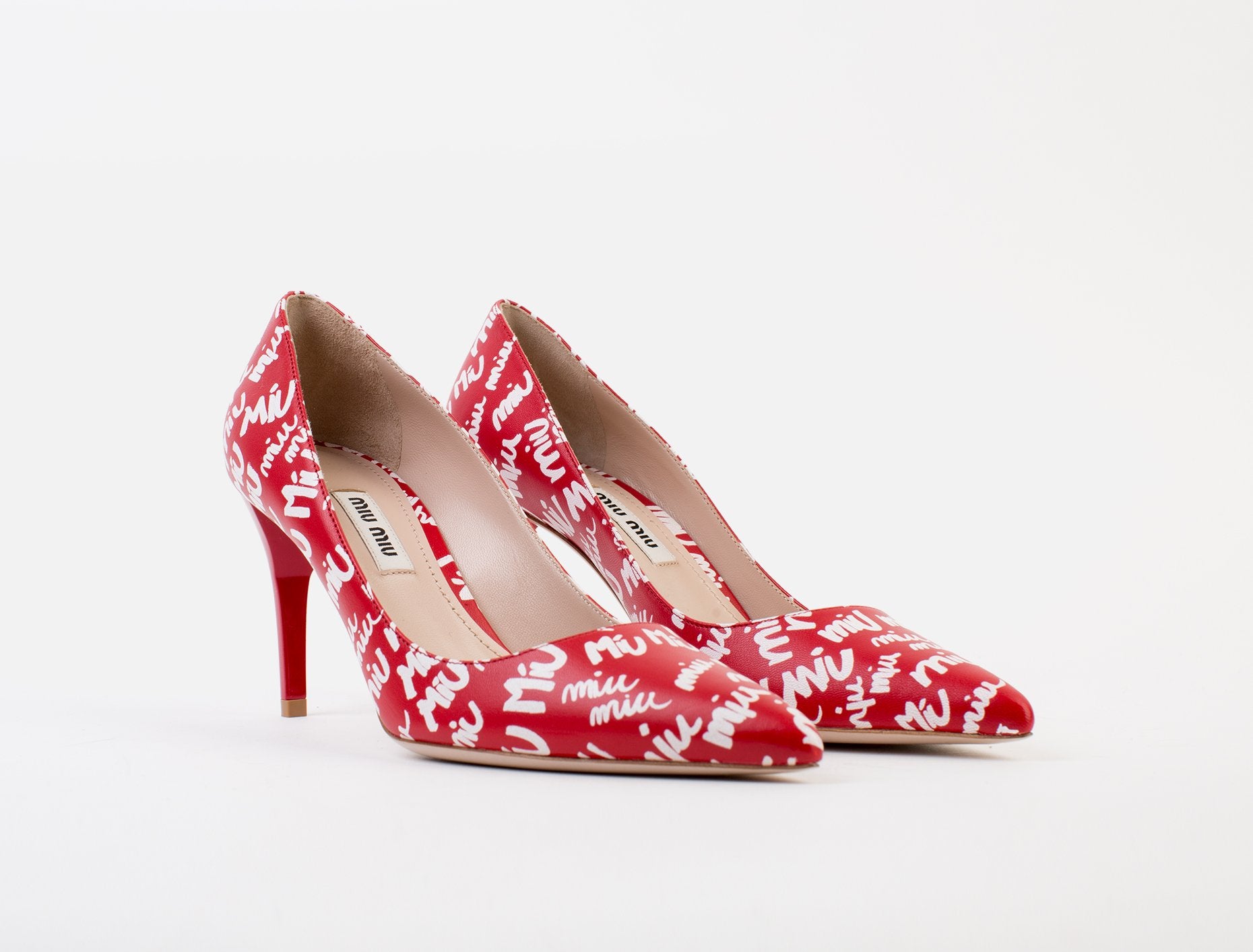 Leather Logo Pump