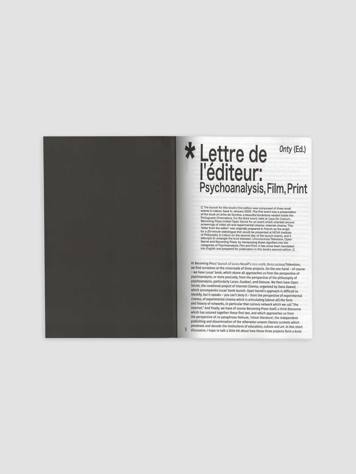 Unconscious/Television (2nd Edition) by Lucas Ferraço Nassif