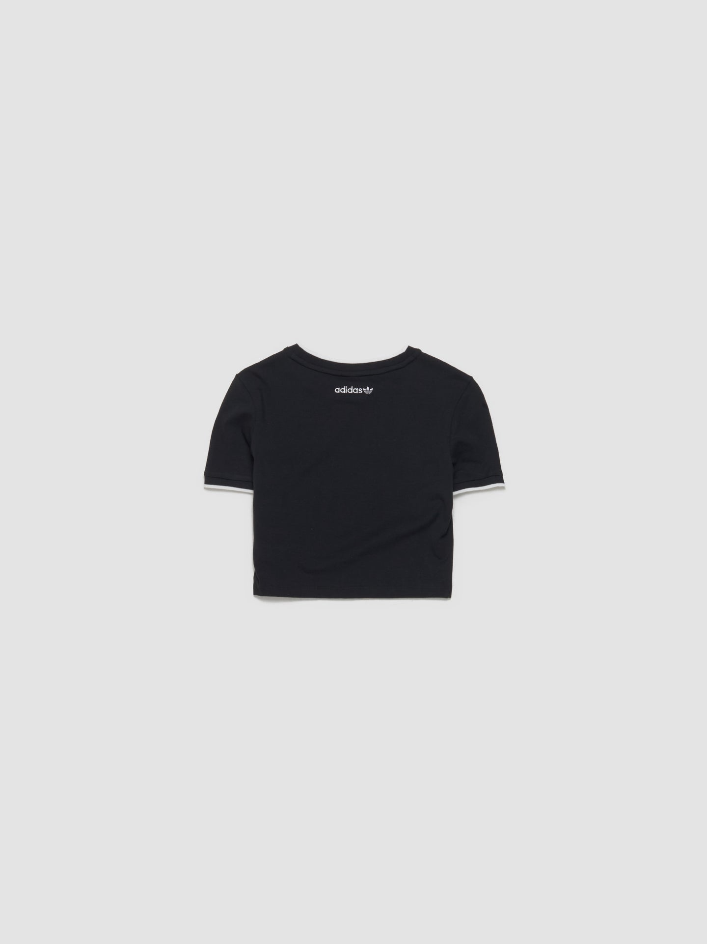Graphic Baby Tee in Black