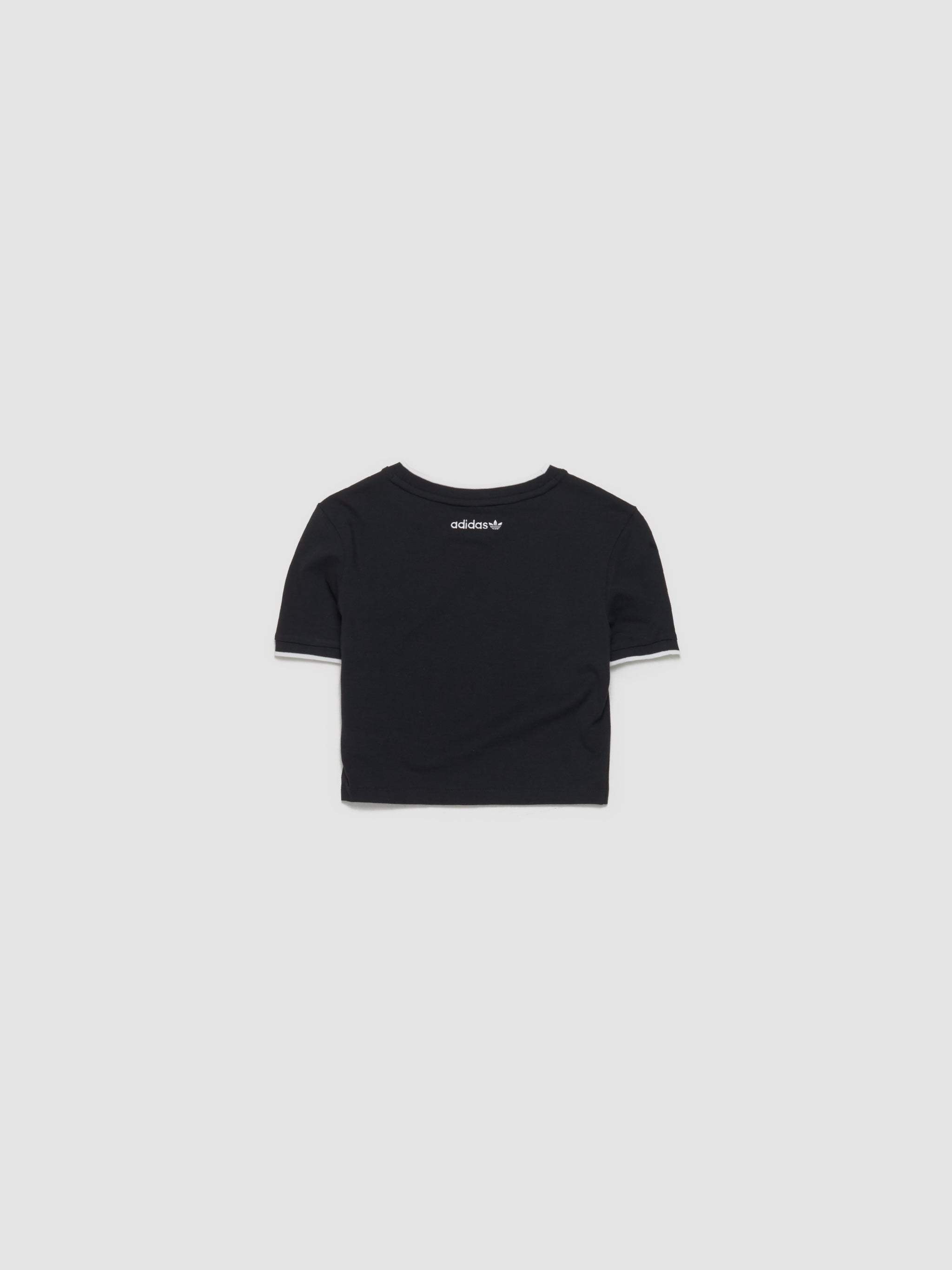 Graphic Baby Tee in Black