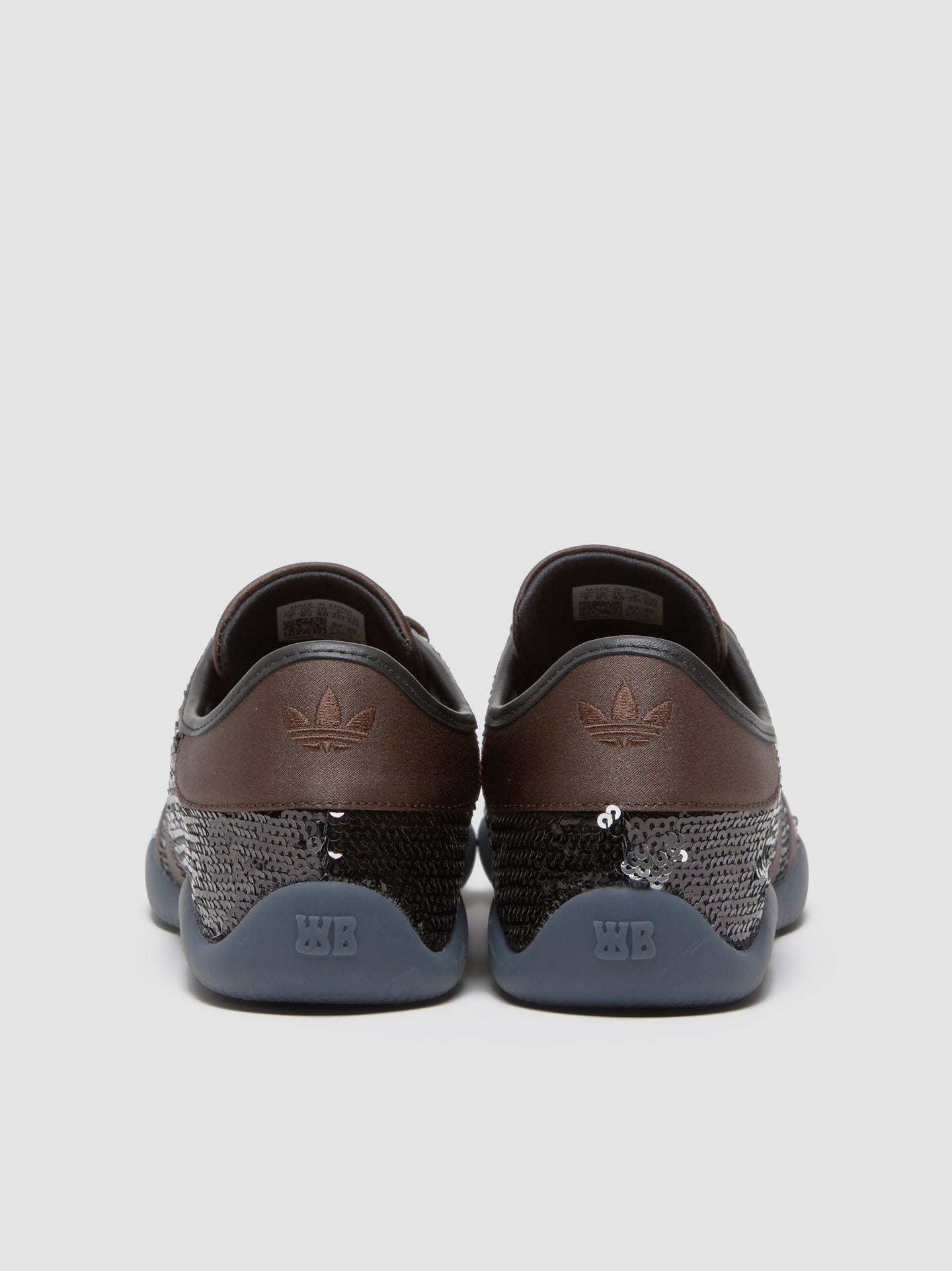 x Wales Bonner Karintha Sequin Sneaker in Dark Brown