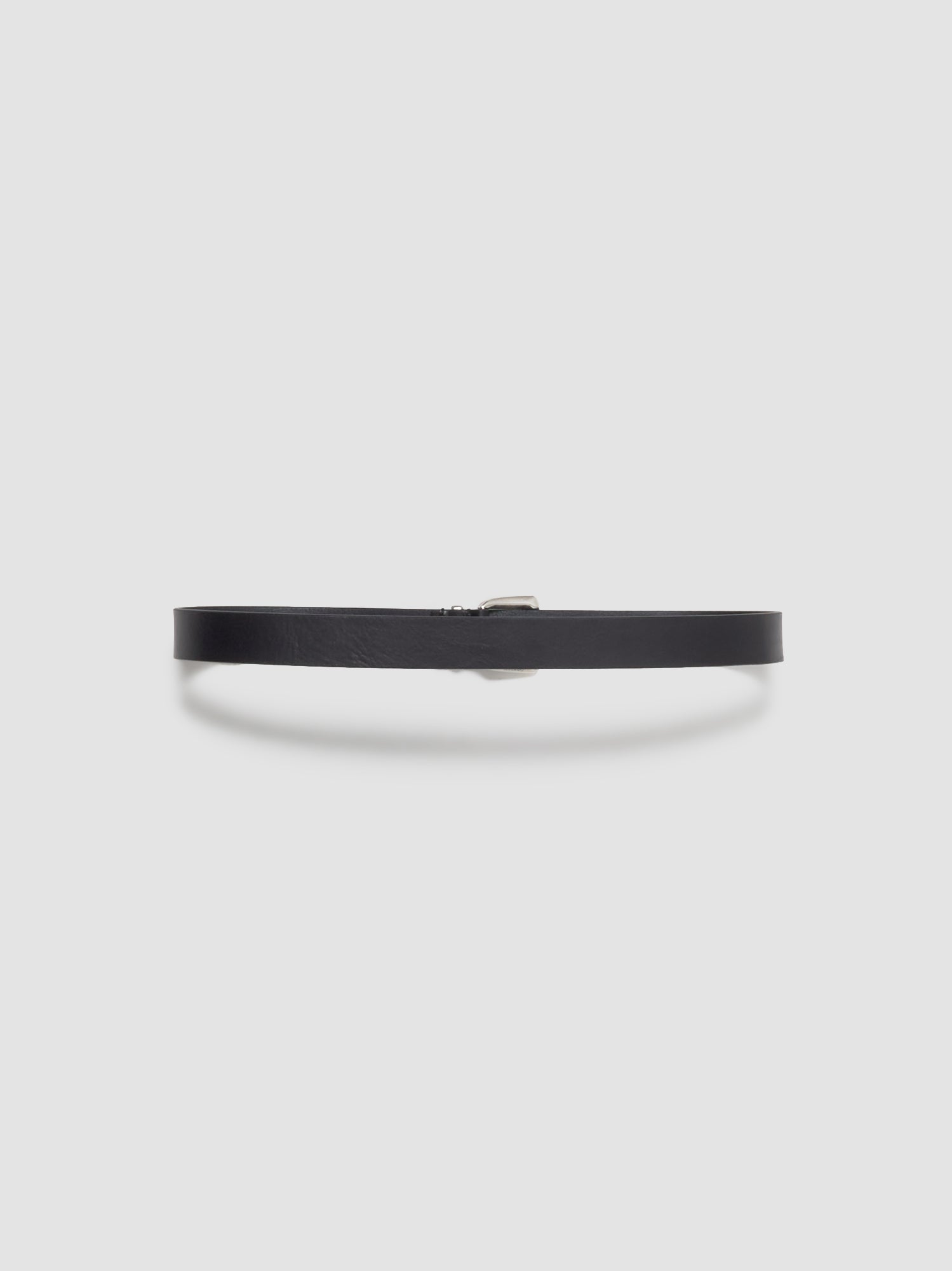 M2418 Leather Belt in Black
