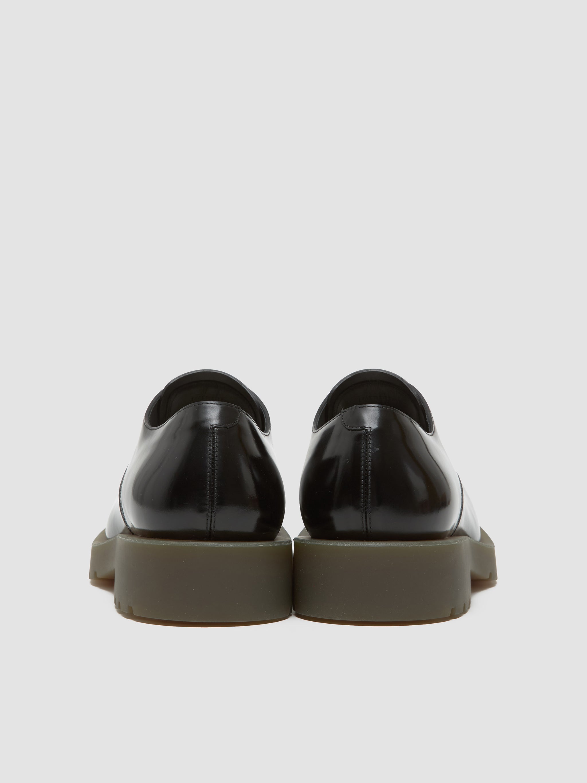 Lace-Up Derby Shoes in Black
