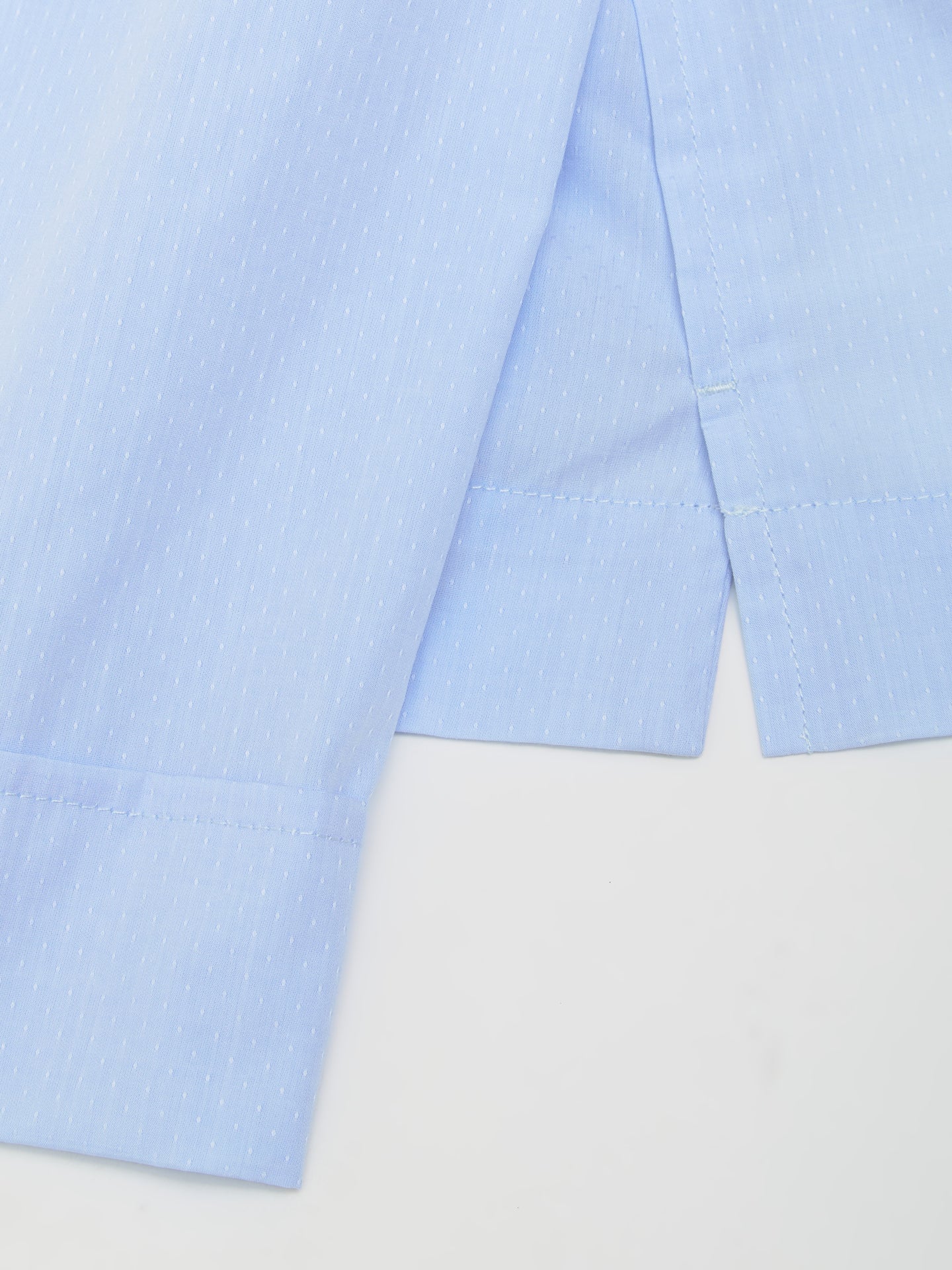 Space Shirt in Light Blue Dots Jacquard