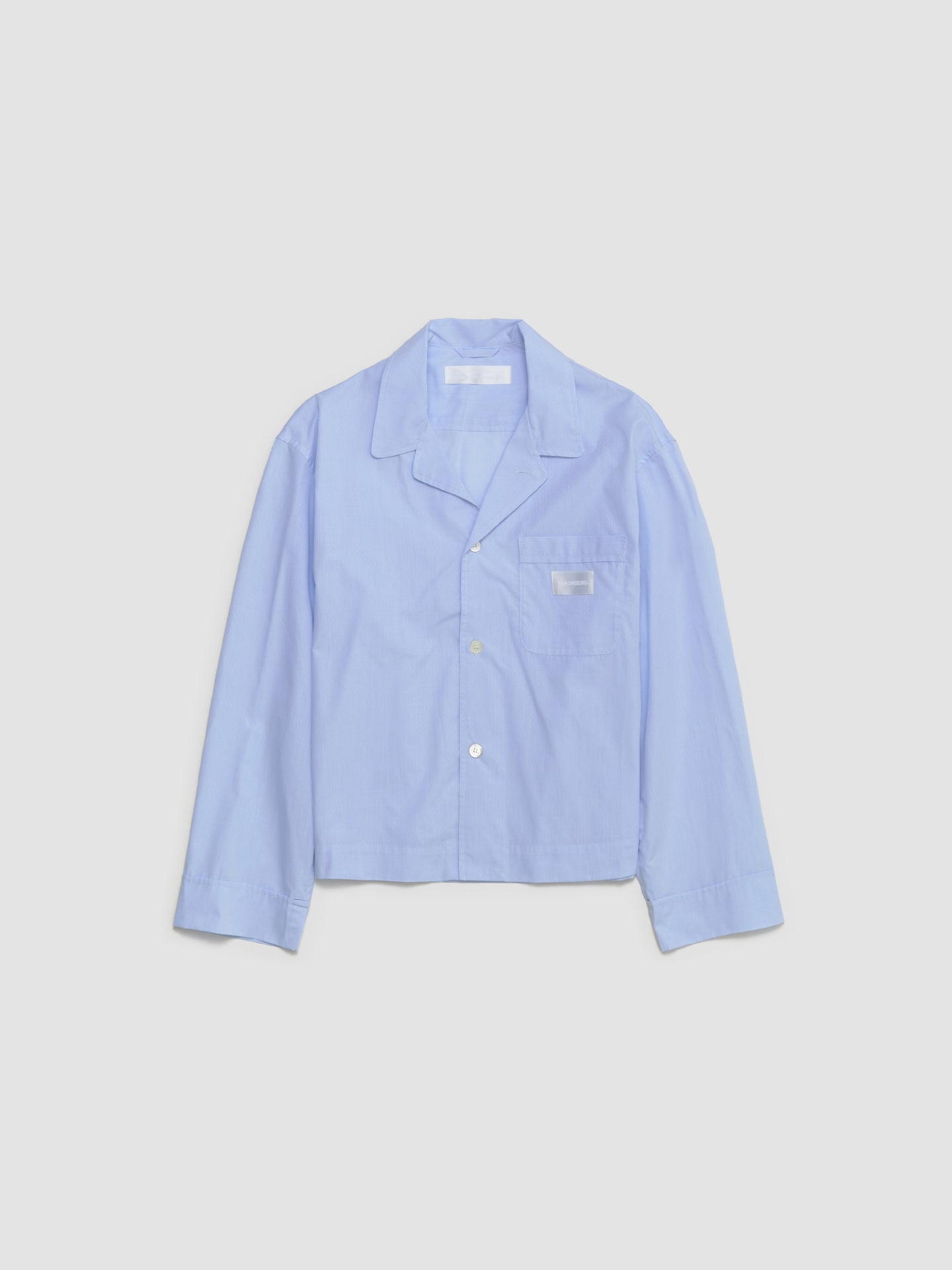 Space Shirt in Light Blue Dots Jacquard