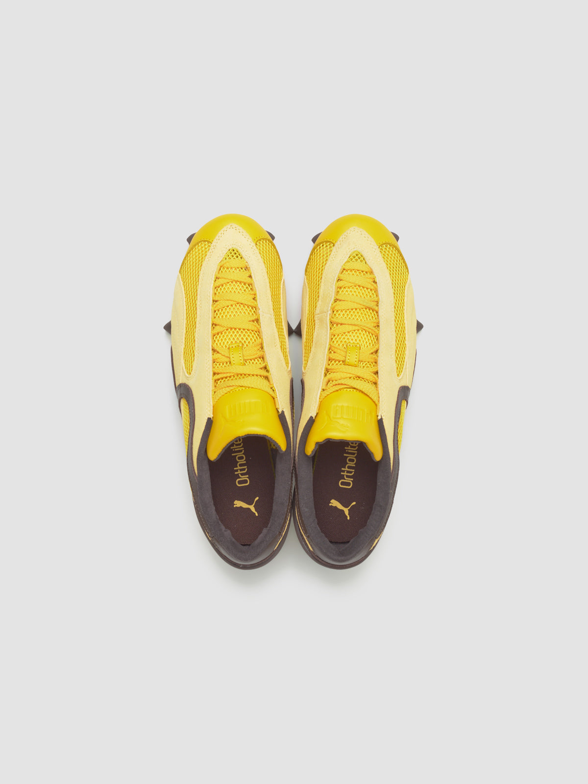 Beisser Sneaker in Yellow Sizzle & Brown