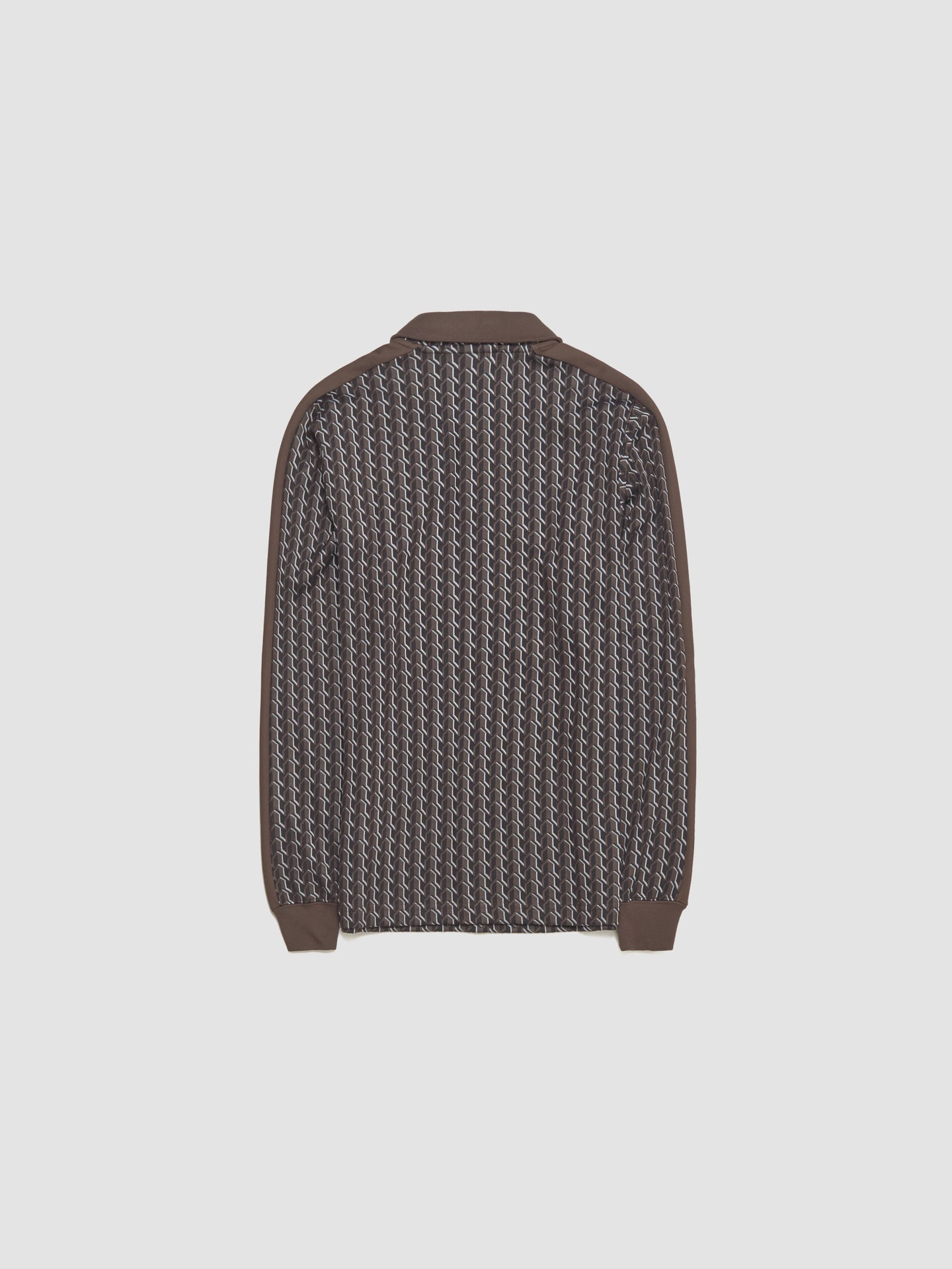 x JJJJound T7 Long Sleeve Polo Top in Chocolate