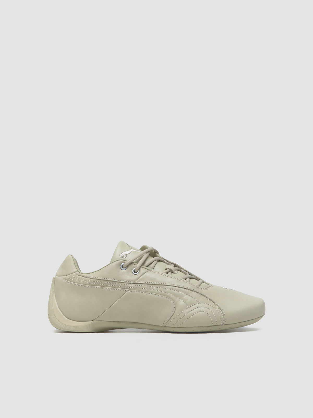 Future Cat Studs Sneaker in Frosted Ivory & Silver