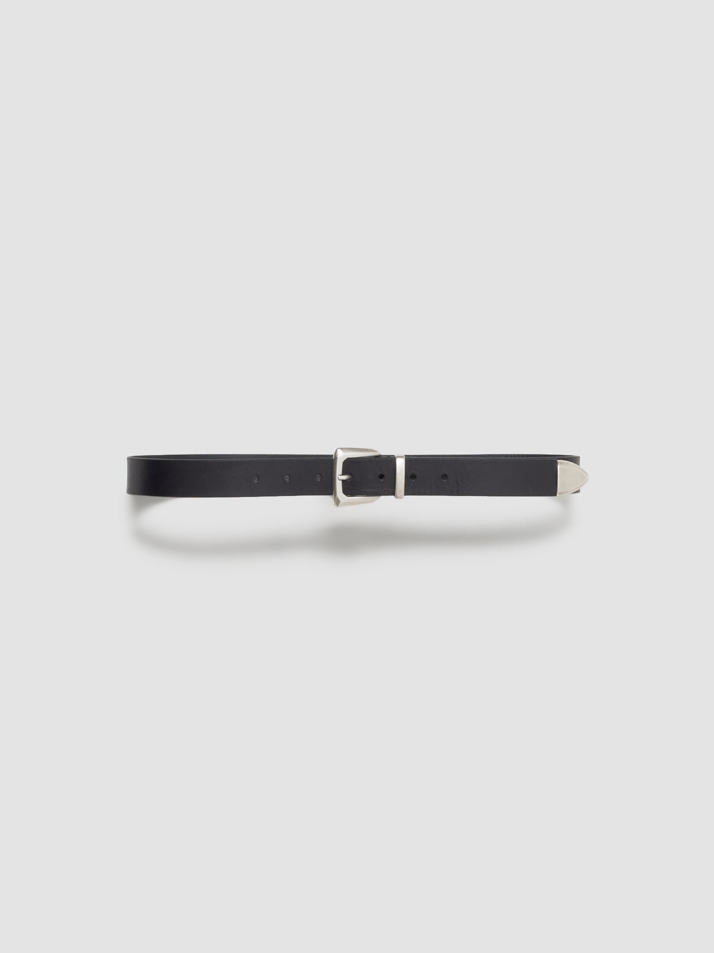 M2418 Leather Belt in Black