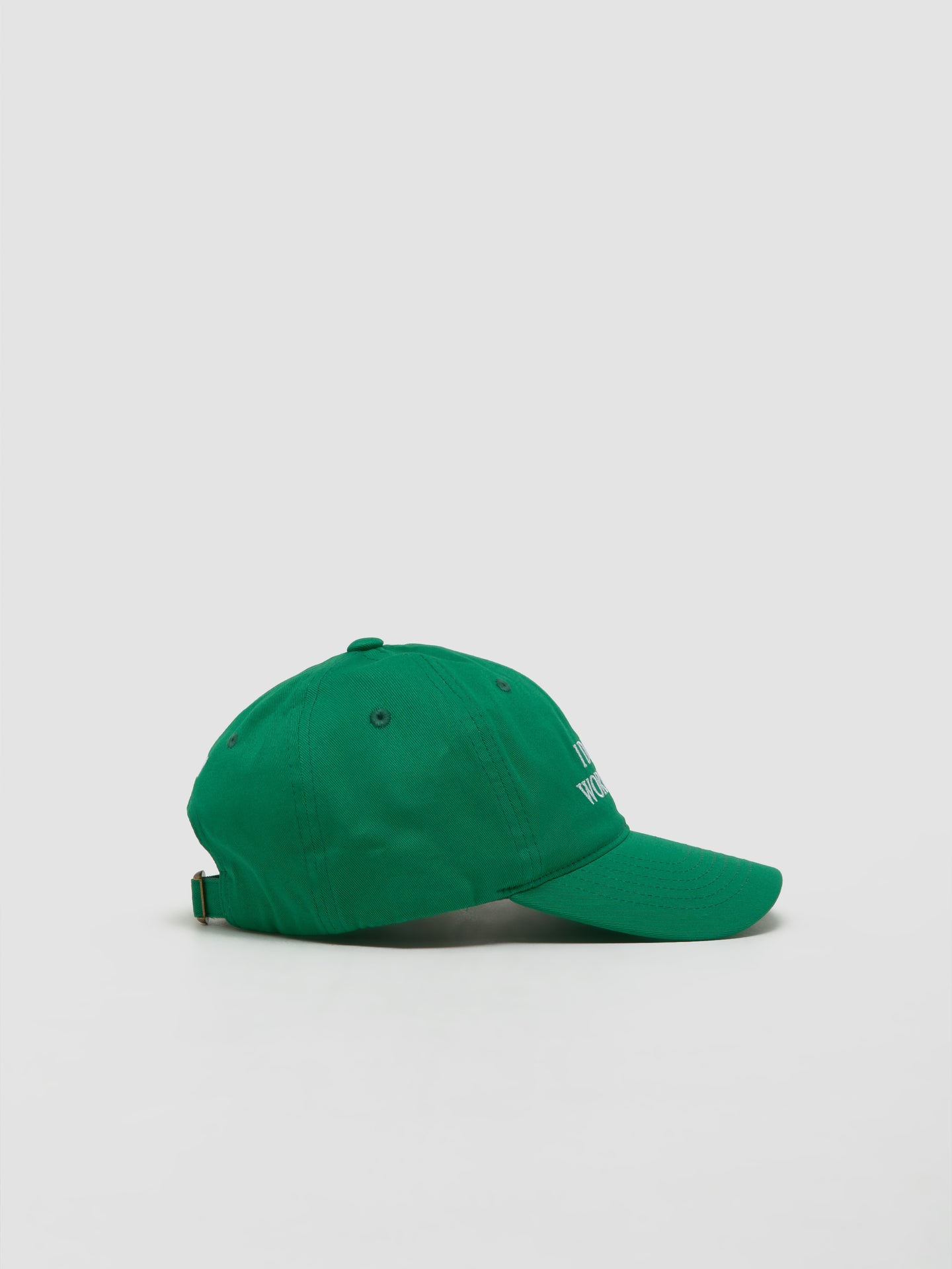 I Don't Work Here Cap in Green